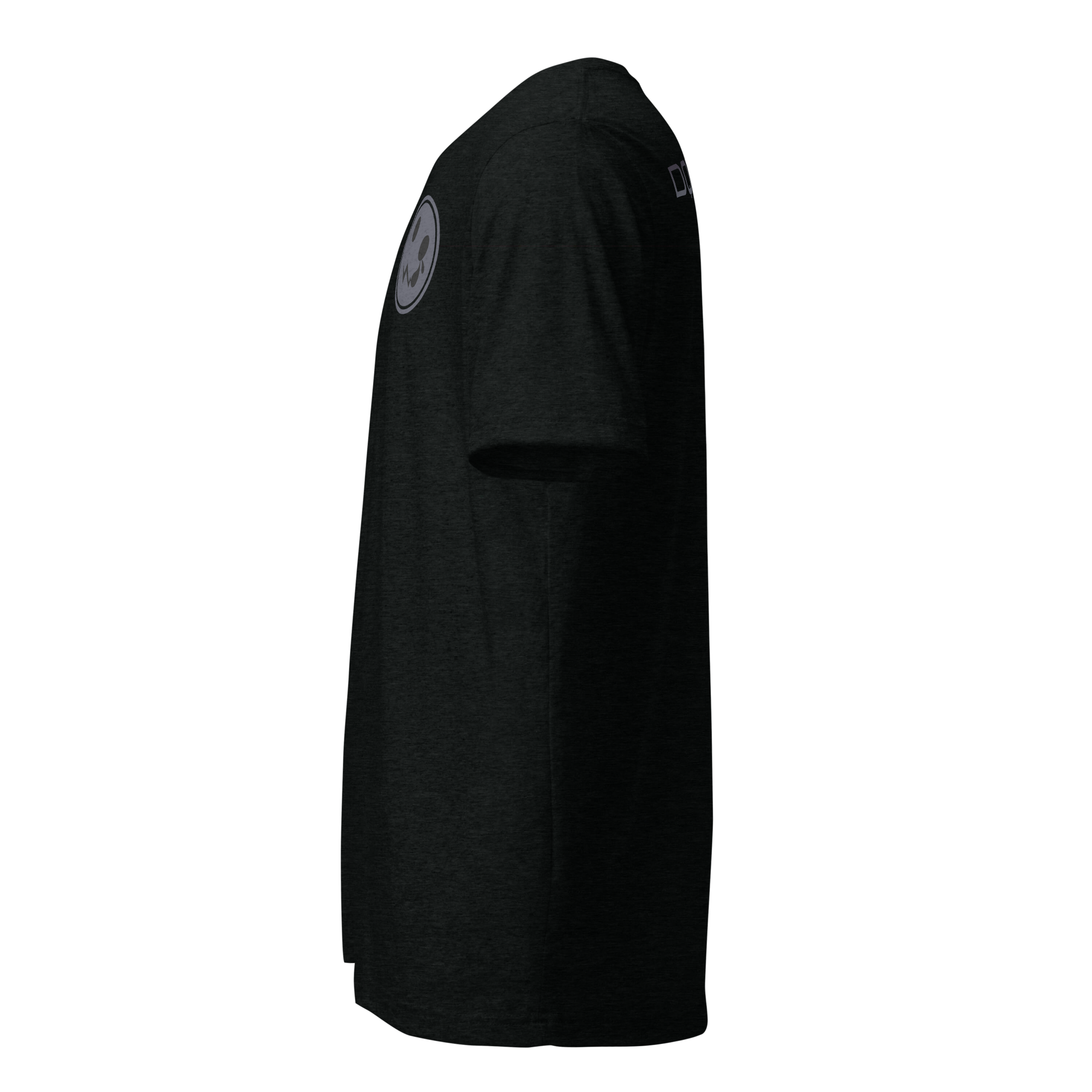 A black t-shirt featuring the 'EDIT.1' logo prominently displayed in white on the front. The fabric is soft and comfortable, ideal for casual wear. The striking contrast between the black shirt and white logo enhances the visual appeal, giving a modern touch to any outfit.