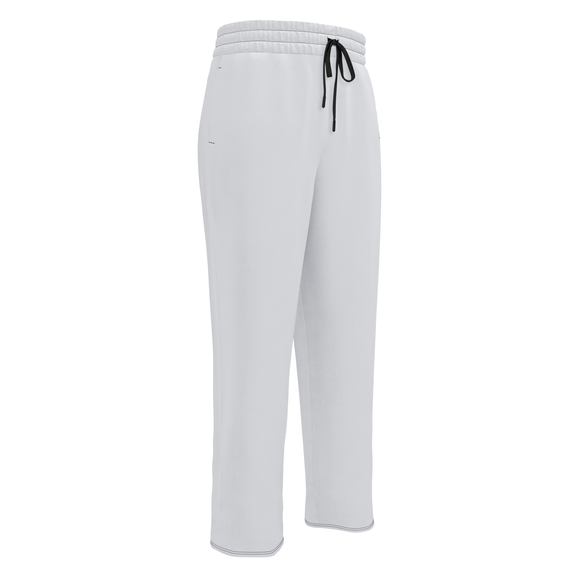 grey wide-leg joggers with a stylish logo on the side pocket, offering a trendy and comfortable fit.
