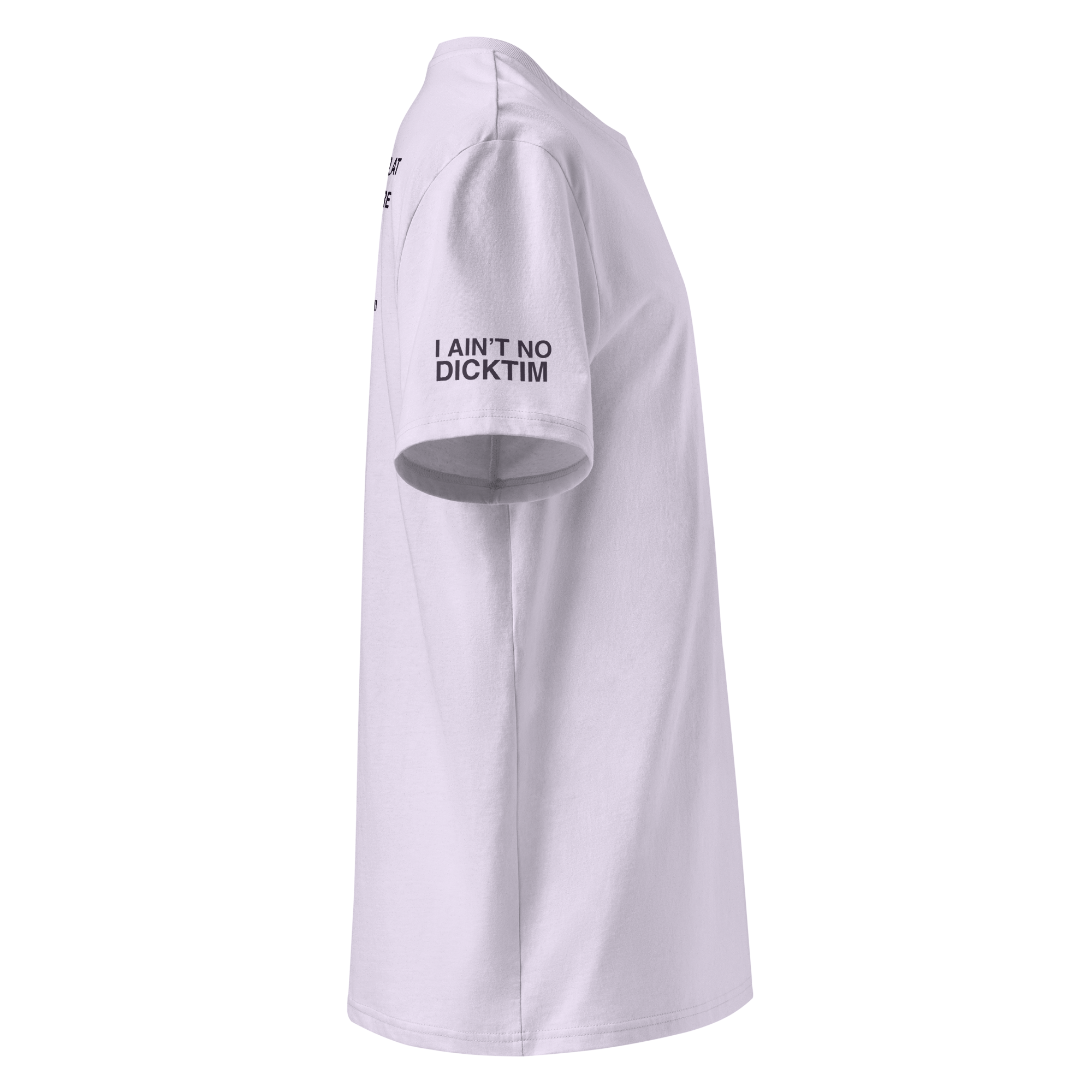 Green t-shirt with a logo on the sleeve against a white background