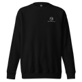 A cosy sweatshirt with a prominent white logo on the chest,. The soft fabric adds comfort and style, making it an ideal choice for casual outfits.